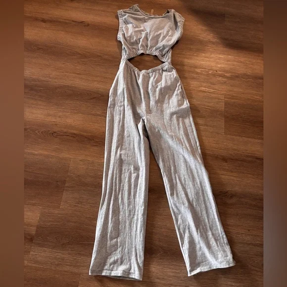 Free People Movement Hot Shot Interval Cut Out Onesie - Grey - XS - Picture 3 of 6
